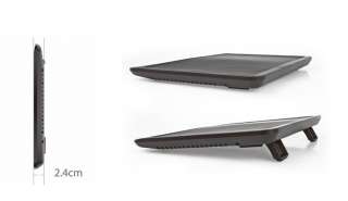   Pad Fan for Laptop Notebook 14 Inch Power Base Black Blue LED  