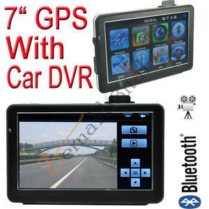 Car GPS Navigation Vehicle DVR Video/Camera Recorder with Bluetooth 