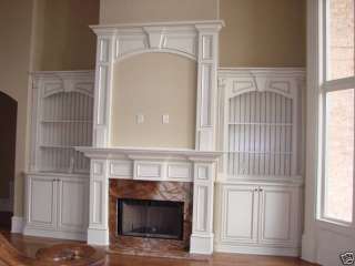Fireplace Double Mantel & Bookshehves Perfection  