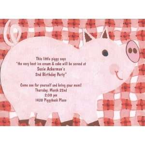  Mister Piggy, Custom Personalized Barbecues Invitation, by 