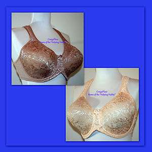 Breezies S/2 Wild Rose Embroidered Lace Bras A92195  