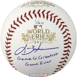  Baseball Inscribed GM 6 Greatest Game Ever, Sports Collectibles