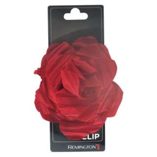 Remington Crinkle Flower Salon Elastic Clip   Deep Pink (1 count)