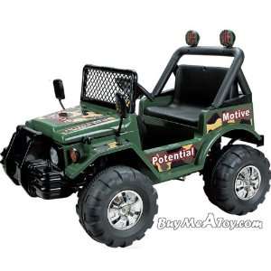   Powerful Battery Operated 2 seated Military Designed Jeep Ride on Car