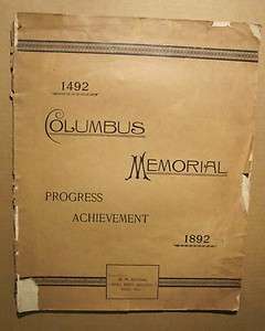   MEMORIAL 1893 CHICAGO EXPOSITION BUILDINGS Maps Indian Territory