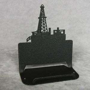 Oil Well Derrick Rig Business Card Display Holder Stand  