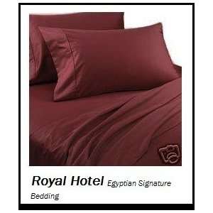  Royal Hotels 8pc Full size Bed in a Bag Solid Burgundy 