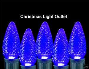 25 C7 Blue RETRO FIT LED Christmas House Light BULBS  
