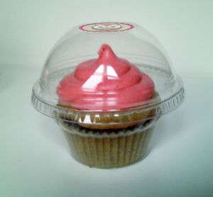 100 CUPCAKE Favor Box / Cup / Container / Holder CLEAR  