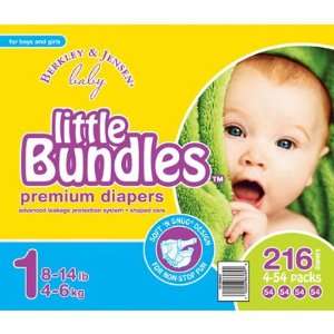 Berkley & Jensen Baby Little Bundles Size 1 Diapers   216 Count