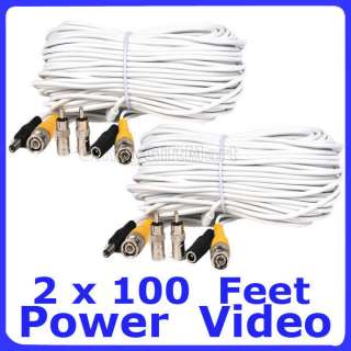 100 CCTV Surveillance Video Power Camera Cable C21  