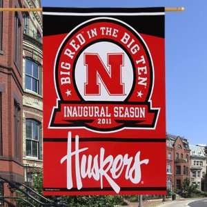   27 x 37 Big Red In The Big Ten Vertical Banner