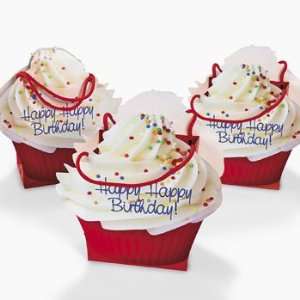  Birthday Cupcake Gift Bags   Office Fun & Business Supplies 