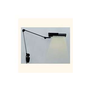   Double Arm Office Task Lamp With Desk Clamp   Black