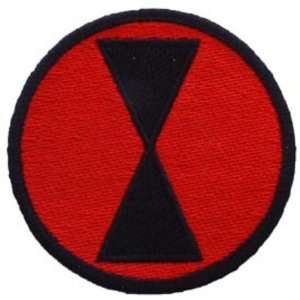   Army 7th Infantry Division Patch Red & Black 3 Patio, Lawn & Garden