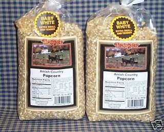 Troyer Amish Country Baby White Popcorn Kernels  