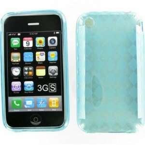  iPhone/iPhone 3G/3GS Crystal Blue Skin Case Cell Phones 