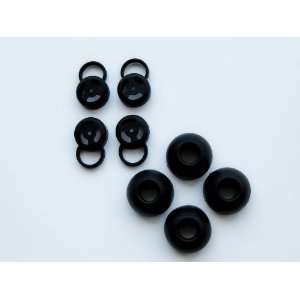 Large Black Replacement Earbuds Tips Motorola S9 hd Bluetooth Stereo 