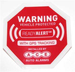 AUTO CAR SECURITY GPS DEVICE ALARM STICKERS DECALS  