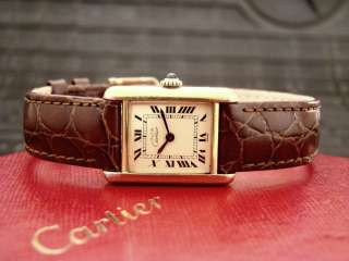 Highly Collectible CARTIER Vermeil 18K Gold Womens Vintage Watch 