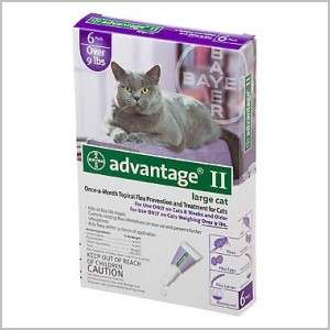 ADVANTAGE ll Cat Flea Medication 10lbs And Up Purple 6 Month  