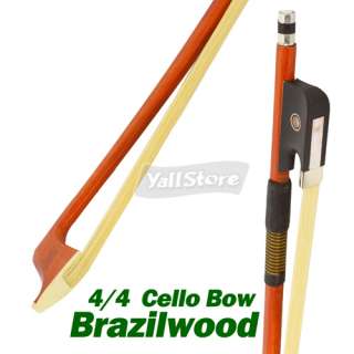 New Brazilwood Cello Bow 4/4 Full Size High Quality  
