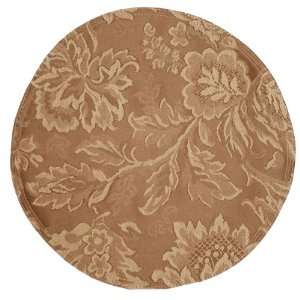    Golden Brown Jacquard Charger Center Round Placemat