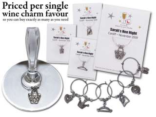 Hen Night Party Favours   Wine Glass Charms