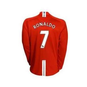 Ronaldo Manchester United #7 Long Sleeve Soccer Jersey & Short Set Sz 