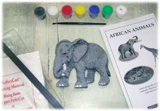 Elephant Model Cast Paint Kit Science Project  