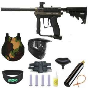 Spyder MR100 Pro Paintball Gun 4+1 9oz Protector MEGA Set   Olive 