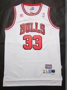 Scottie Pippen #33 Classic NBA Chicago Bulls White home Jersey  