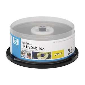   , DVD+R, 4.7GB, 16X, LightScribe, 25/PK Cake Box 25/PK Electronics