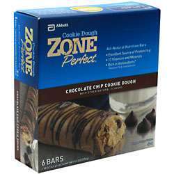EAS Zone Bars Cookie Dough Chocolate Chip 6/Box  