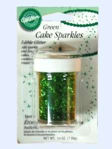 Wilton Green Cake Sparkles Glitter Sprinkles Christmas  