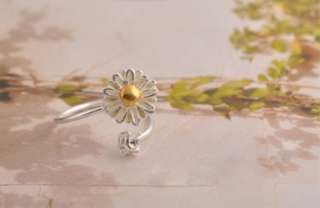 F4549 Crystal Chrysanthemum Flower Ring Size6 9  