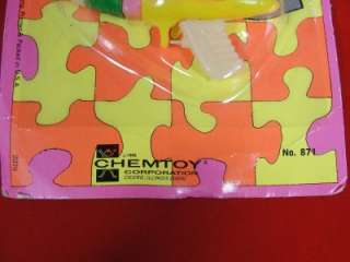 1968 Vintage Chemtoy Toy Take Apart Puzzles & Chain NIP Airplane Horse 