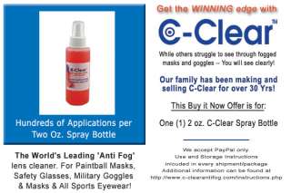 Anti Fog Spray Lens Cleaner Masks/Goggles Works 854154003123  