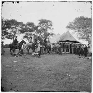   Reprint Fredericksburg, Va. Soldiers filling canteens