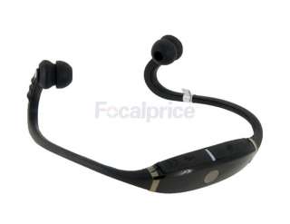  Stereo Back hang In ear Wireless Bluetooth Headphones Headset Black