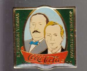 COCA COLA COKE LAPEL PIN 1899 FRANKLIN THOMAS WHITEHEAD  