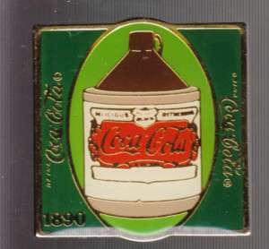 COCA COLA COKE LAPEL PIN 1890 DRINK AD BOTTLE  