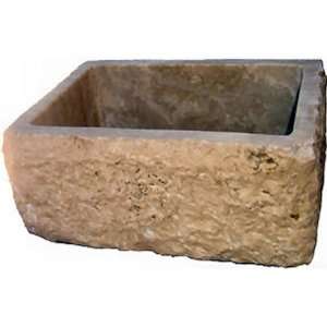  Stone NM8065 30 x 18 Rustic Travertine Farmhouse Sink 