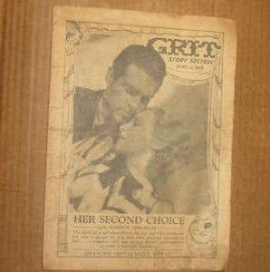 Vintage Grit Comic Book Magazine 1939 Love Story Miller 30s Pulp 