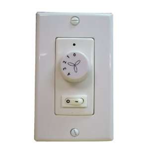  WC 5 Ceiling Fan Wall Control, Rotary and Switch, Four Fan Speed 