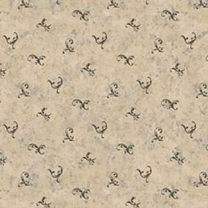    Scroll Berry Trail Light Navy Wallpaper in 4Walls