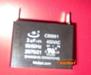 3uf 450VAC Capacitor CBB61 Motor , Generator capacitor  