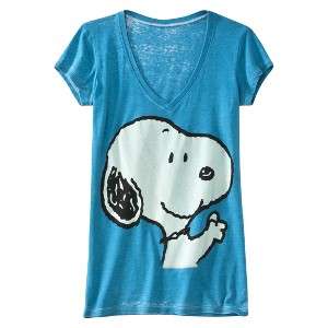   Mobile Site   License Juniors Snoopy Burnout Graphic Tee   Blue M