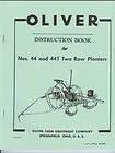 Oliver 44 & 44T Two Row Corn Planter Instruction Manual