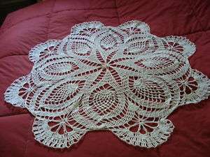 Pineapple Sundae handmade crochet doily  